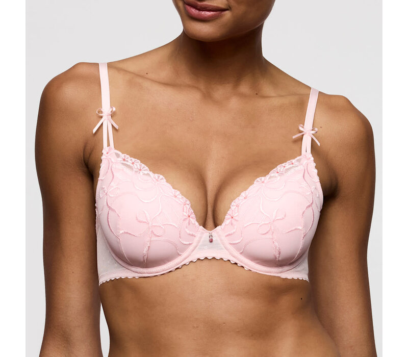 MJ Noova Padded Heartshape Bra #0103006 Gardenia Rose