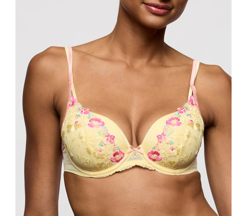 MJ LIZELOT Padded Heartshape Bra #0102896 French Vanilla