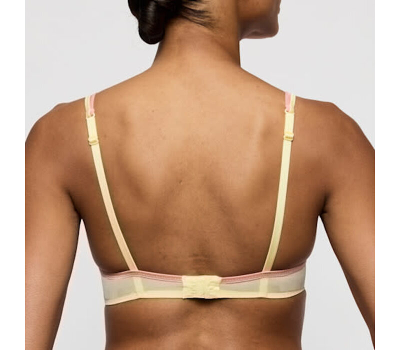 MJ LIZELOT Padded Heartshape Bra #0102896 French Vanilla