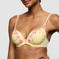 MJ LIZELOT Padded Heartshape Bra #0102896 French Vanilla