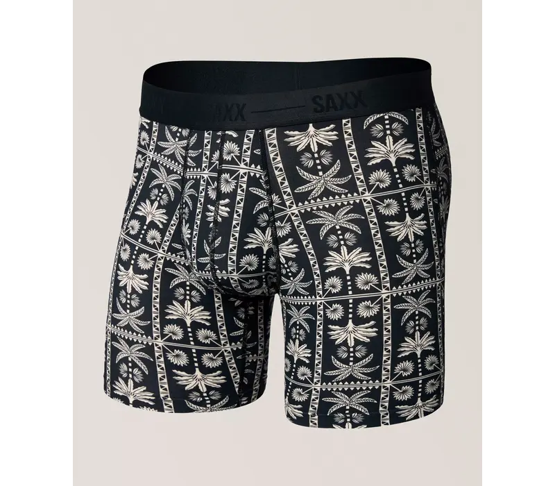 SAXX Smooth LUXE Micro Modal BOXER BRIEF #26S15BB - TRB TROPICAL ROYALE-BLACK