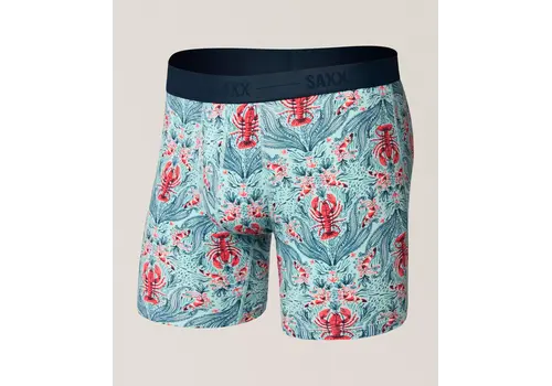 Saxx SAXX Smooth LUXE Micro Modal BOXER BRIEF #26S15BB - LFM LOBSTER FLOURISH-MINT