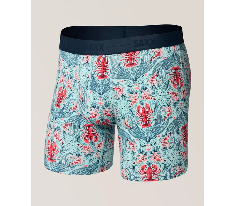 SAXX Smooth LUXE Micro Modal BOXER BRIEF #26S15BB - LFM LOBSTER FLOURISH-MINT