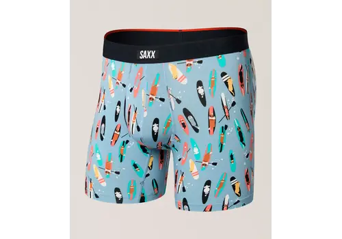 Saxx SAXX Vibe Xtra Soft Comfort BOXER BRIEF #SXVX24F - SDT SUP DOGS-ASHLEY BLUE