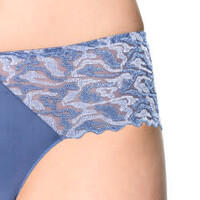 LB Electric Waves Full Brief Panty #494*40-BJN Bleu Jean