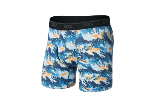 Saxx SAXX Quest Quick Dry Mesh w/FLY BOXER BRIEF #SXBB65F - Big Mouth Bass