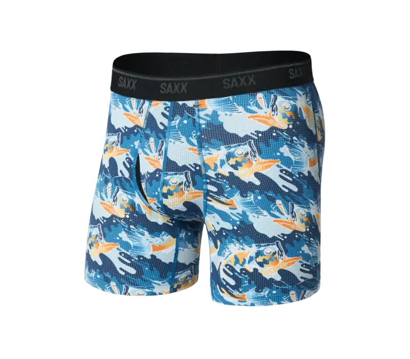SAXX Quest Quick Dry Mesh w/FLY BOXER BRIEF #SXBB65F - Big Mouth Bass