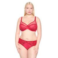 LB Electric Waves Scarf Bra #494*11 Rouge a Levres