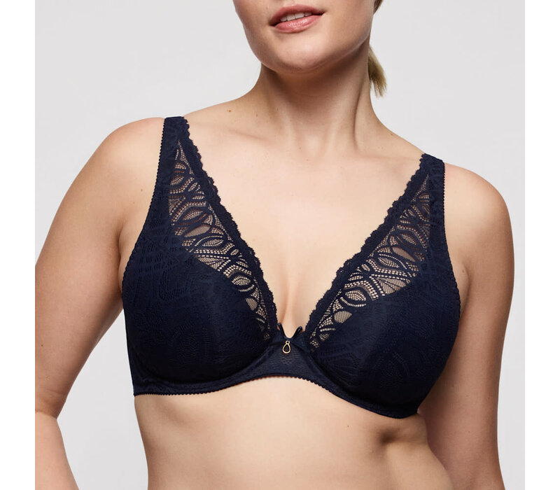 PD Salerno Half Padded Plunge 0163532  Midnight Blue