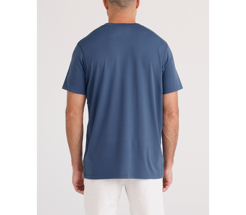 SAXX Droptemp Cooling Cotton TEE #SXTS82 - WID Washed Indigo