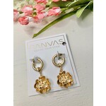 Canvas Jewelry Sydney Rose Hoop Earrings