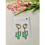 Canvas Jewelry Cactus Earrings