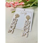 Canvas Jewelry Bride Pearl Earrings