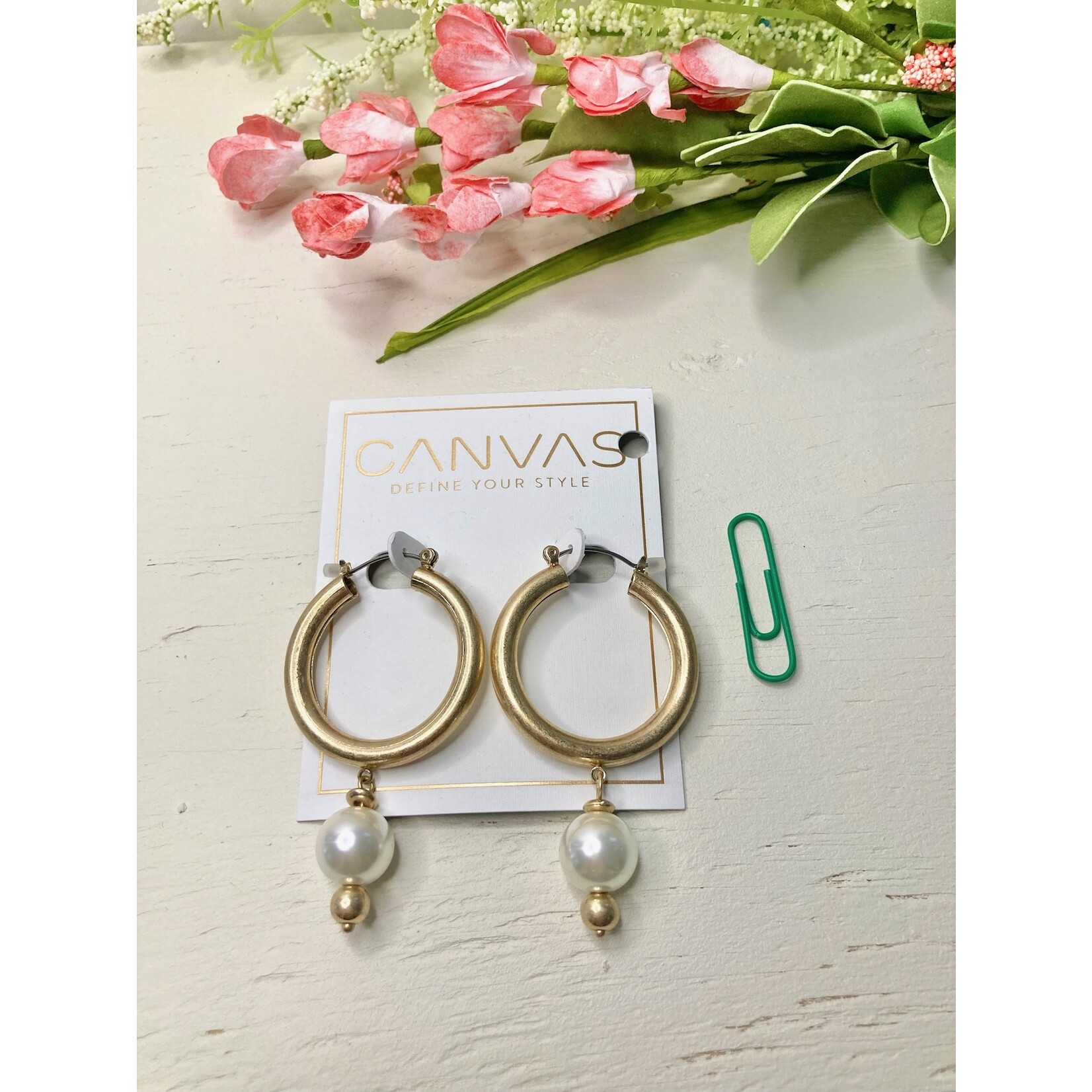 Canvas Jewelry Canvas Nina Drop Hoop