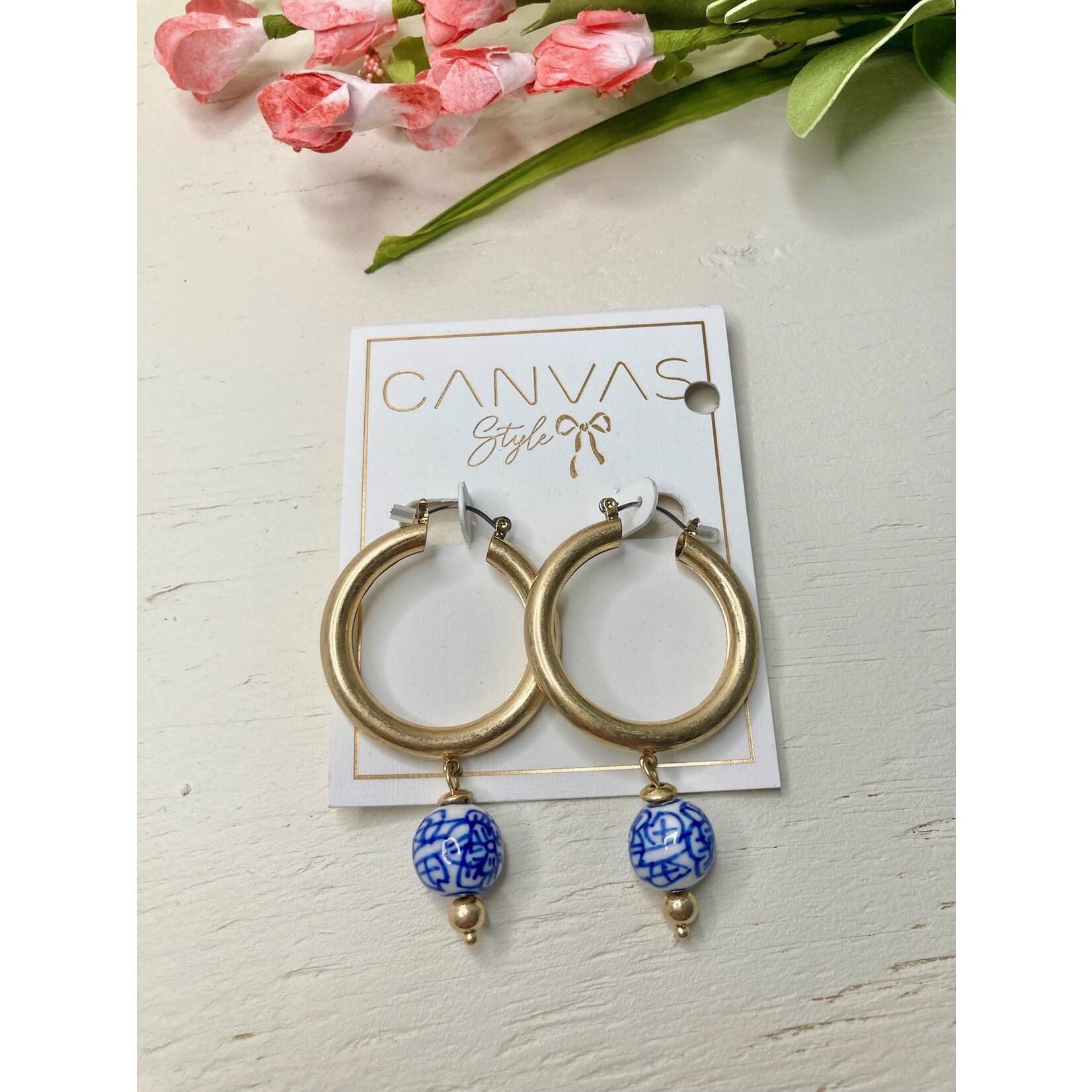 Canvas Jewelry Canvas Paloma Drop Hoop