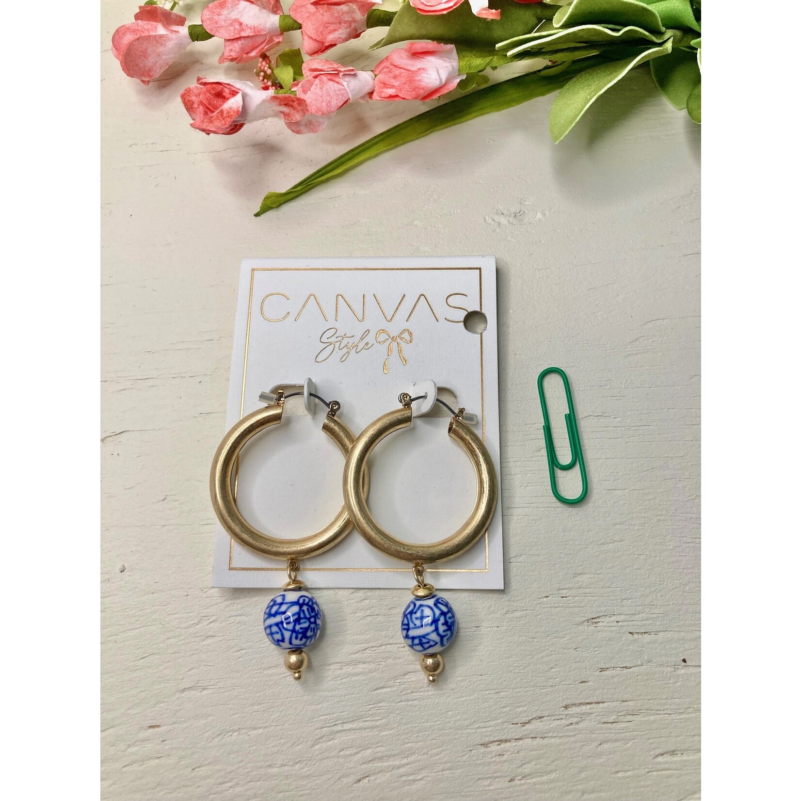 Canvas Jewelry Canvas Paloma Drop Hoop