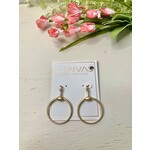 Canvas Jewelry Canvas Faye Horsebit Drop Hoop Earrings