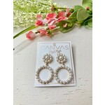 Canvas Jewelry Jill Pearl Drop Hoops