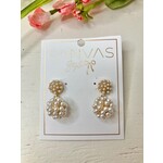 Canvas Jewelry Jordan Pearl Cluster Earrings