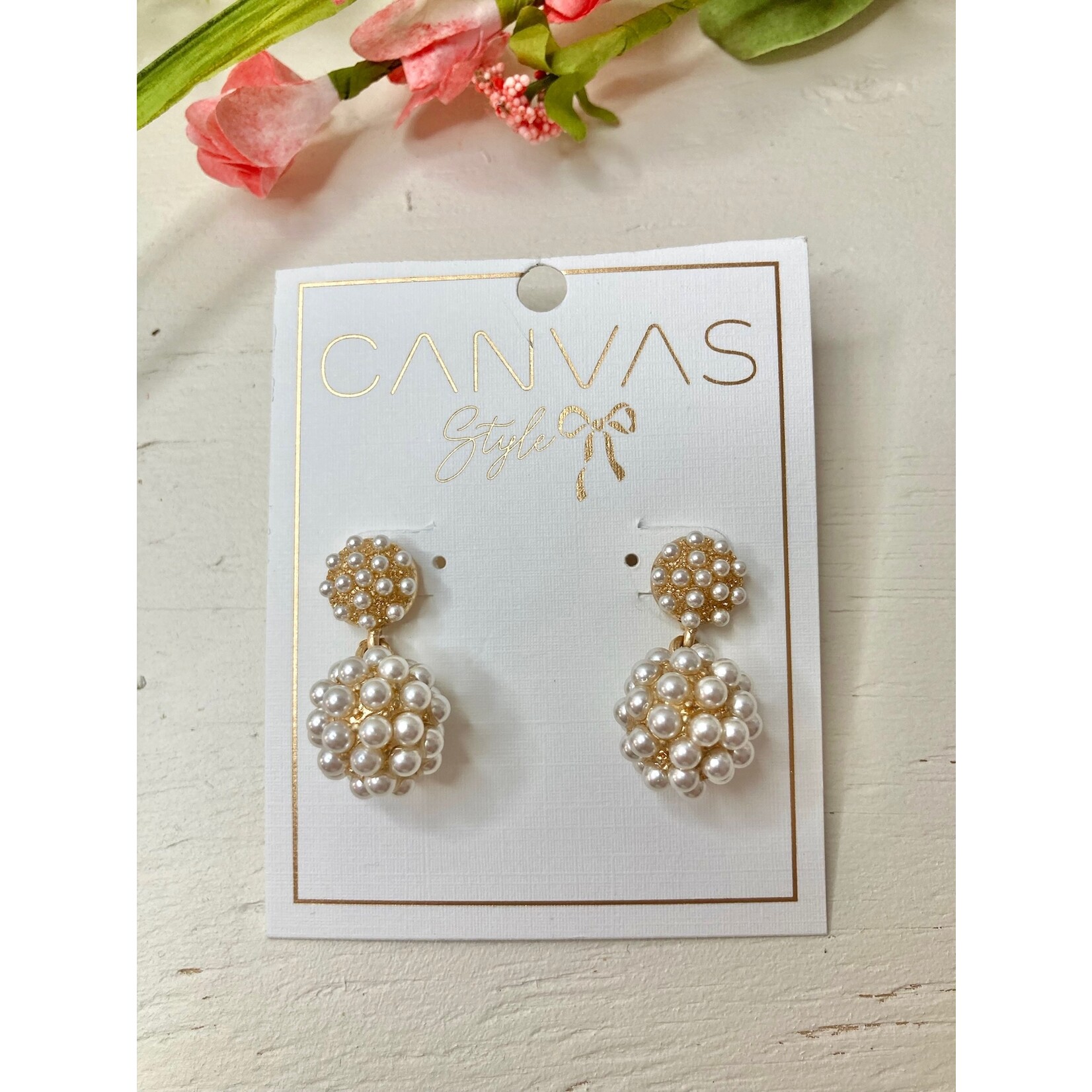 Canvas Jewelry Canvas Jordan Pearl Cluster Earrings