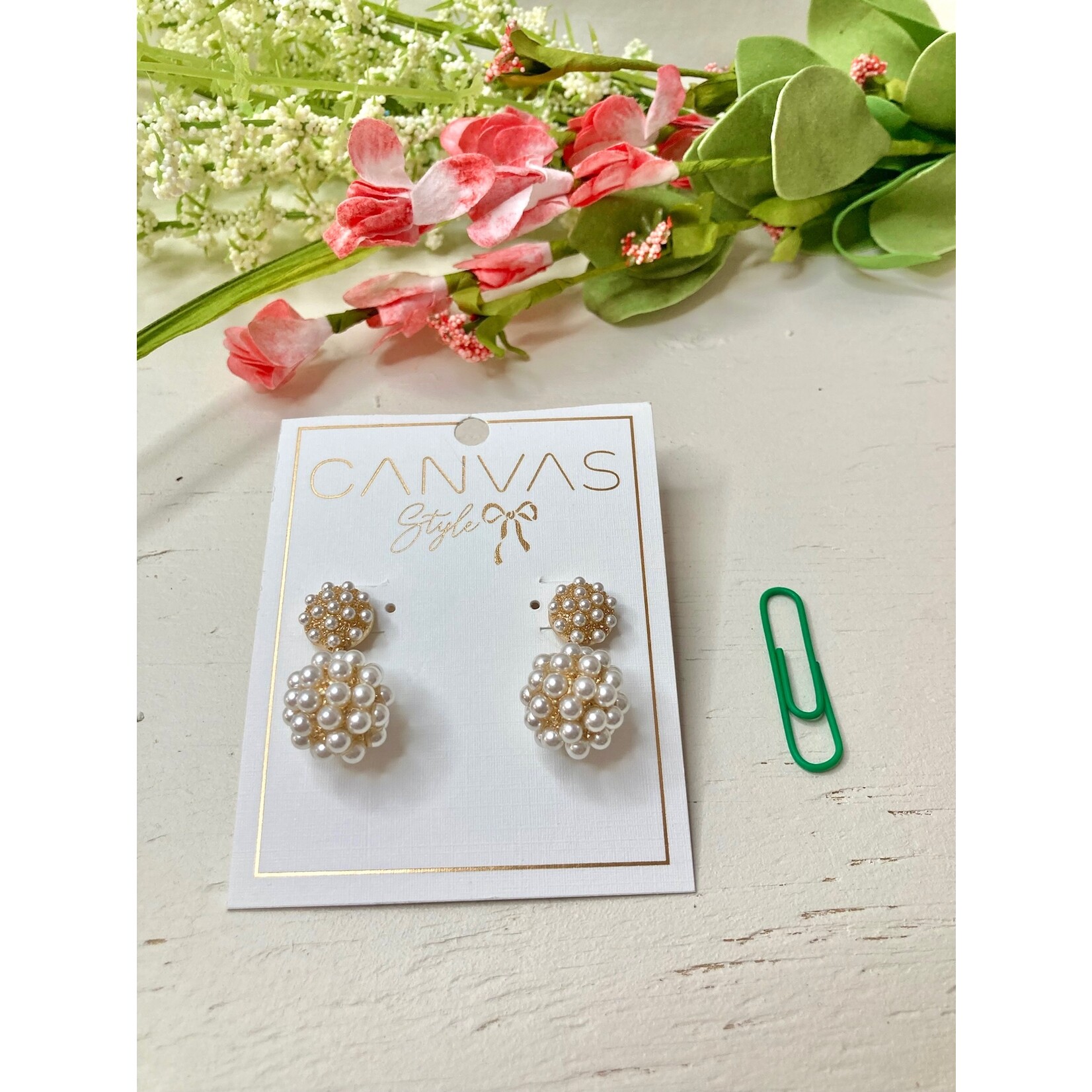 Canvas Jewelry Canvas Jordan Pearl Cluster Earrings