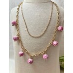 Canvas Jewelry Paloma Drip Necklace Pink