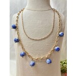 Canvas Jewelry Paloma Drip Necklace Blue