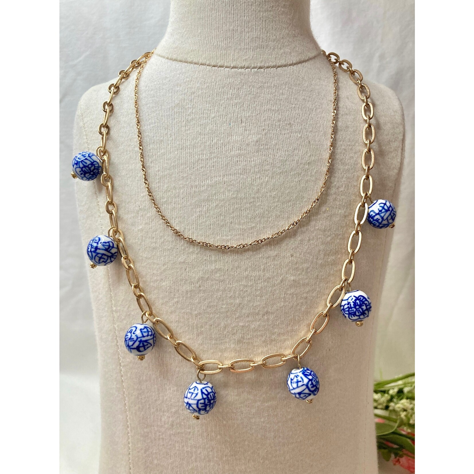 Canvas Jewelry Canvas Paloma Drip Necklace Blue