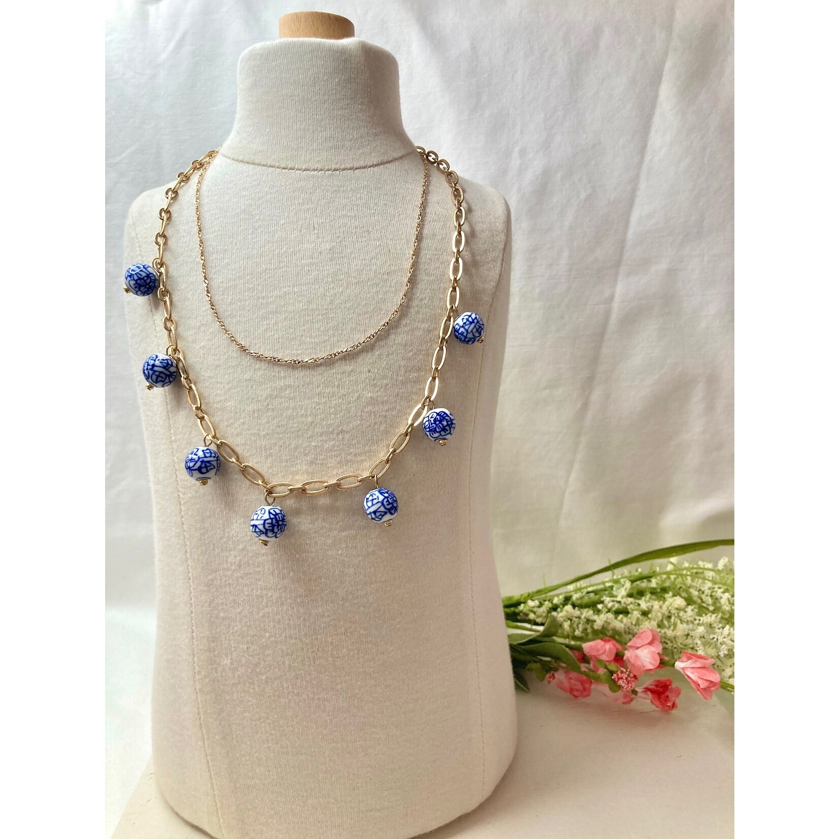 Canvas Jewelry Canvas Paloma Drip Necklace Blue