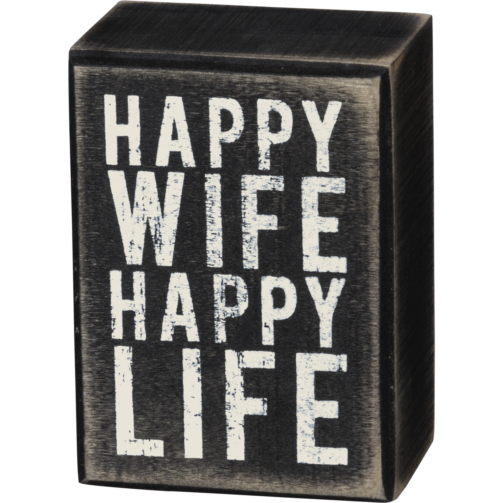 Primitives by Kathy Primitives by Kathy- Happy Wife Block Sign