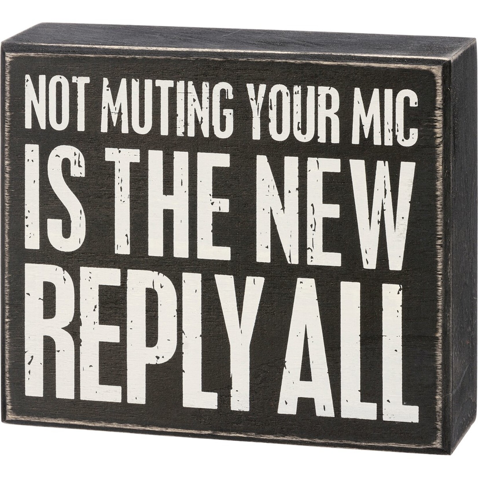 Primitives by Kathy Primitives by Kathy- Not Muting Your Mic The New Reply All Box Sign