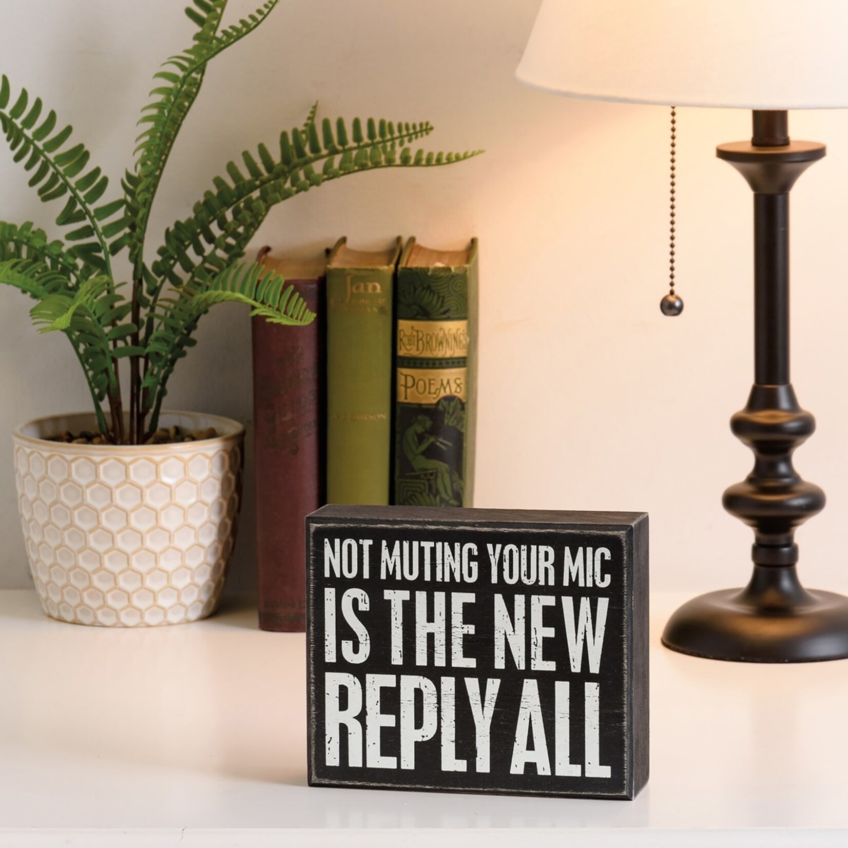 Primitives by Kathy Primitives by Kathy- Not Muting Your Mic The New Reply All Box Sign