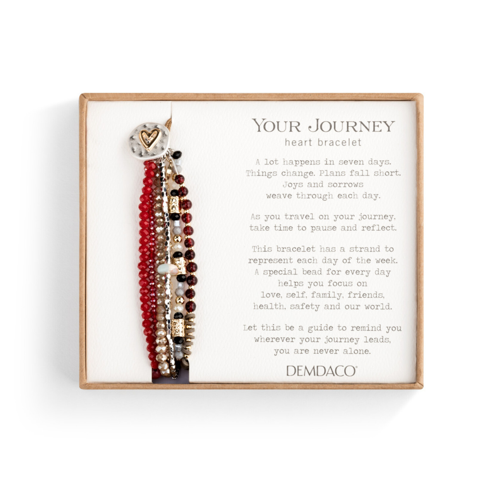 Demdaco Demdaco- Beaded Love Bracelet