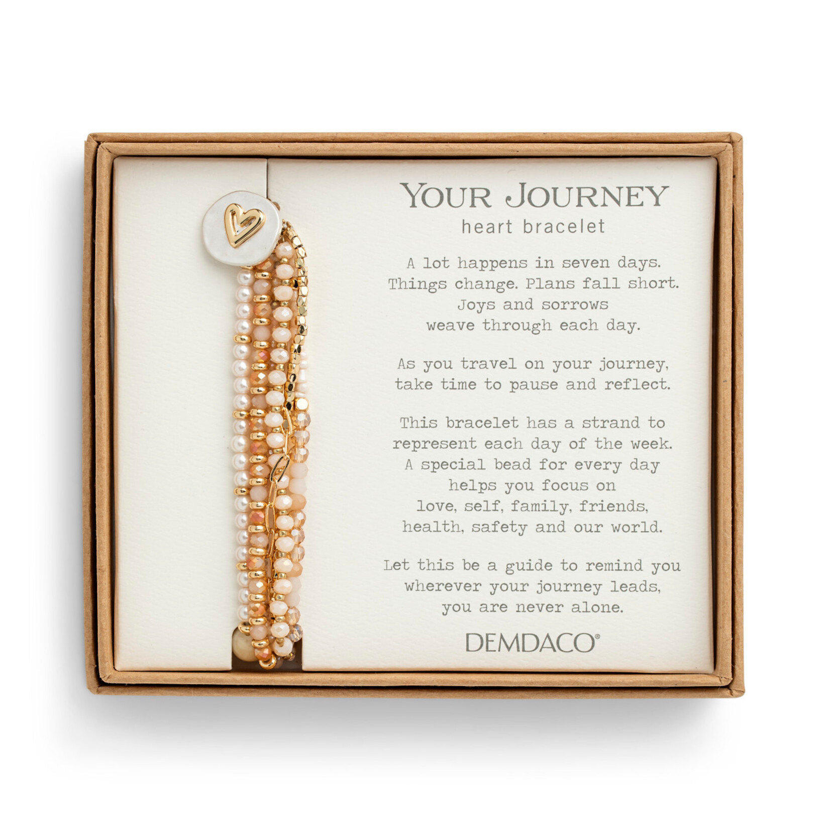 Demdaco Demdaco- Beaded Love Bracelet