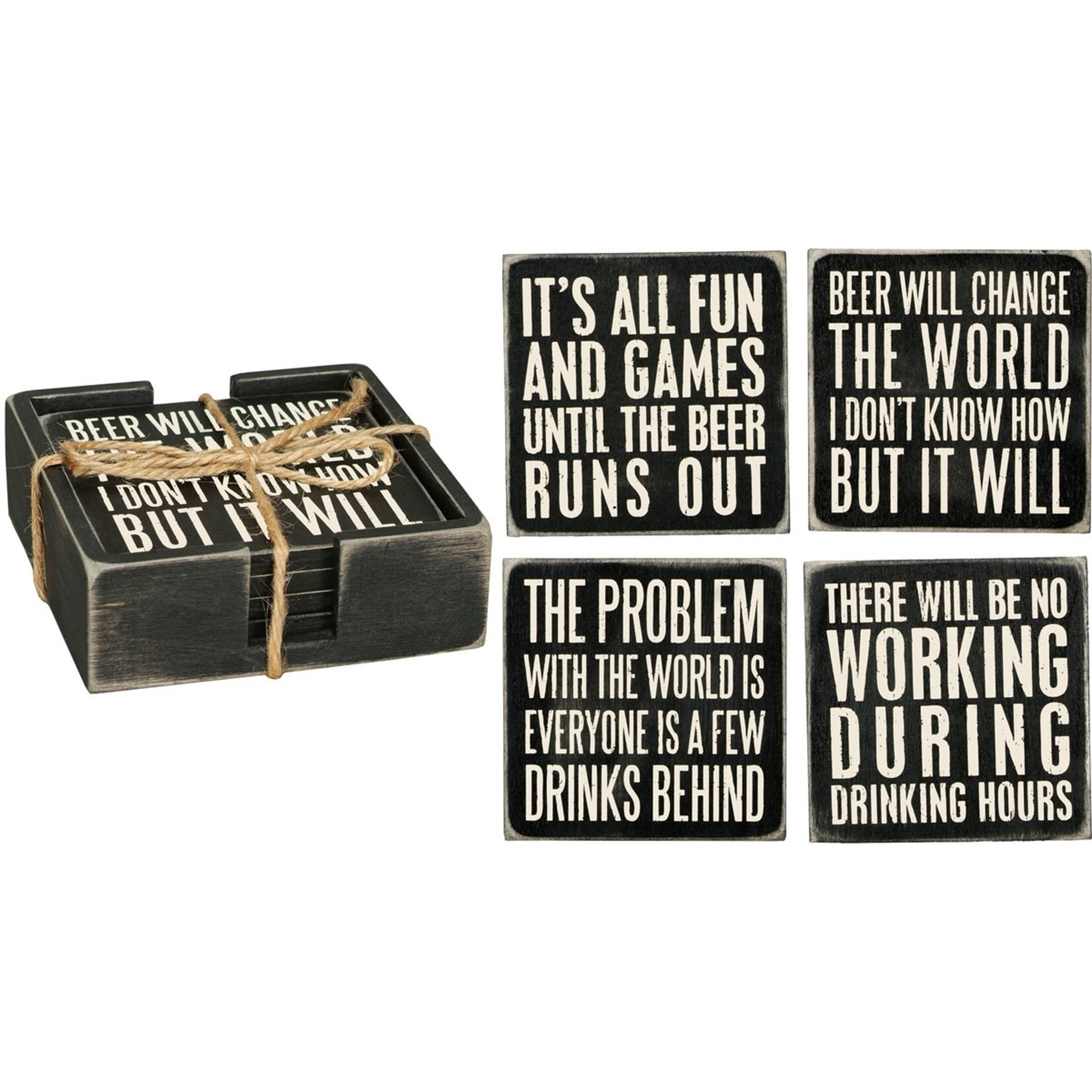 Primitives by Kathy Primitives by Kathy- Beer Coaster Set