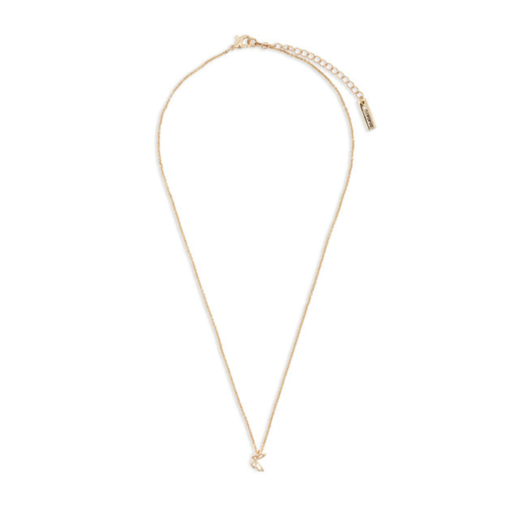 Demdaco Demdaco- Simply Believe Necklace with Gold Butterfly Pendant