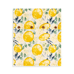 Demdaco Lemon Print Infinity Loop Towel