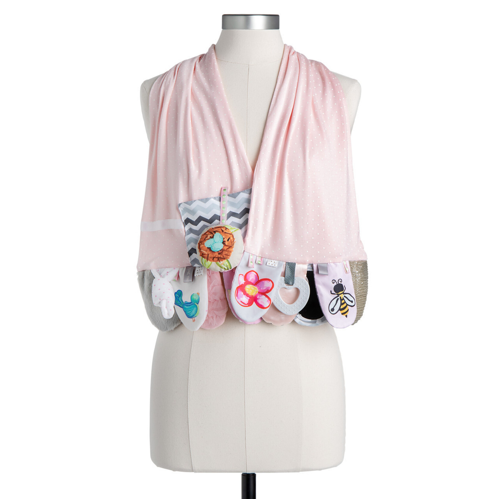 Demdaco Mommy & Me Activity Scarf - Pink