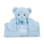 Bearington Bear Cuddle Me Huggie Teddy Bear Blanket, Blue