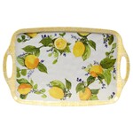 Certified International Lemon Rectangle Tray with Handles