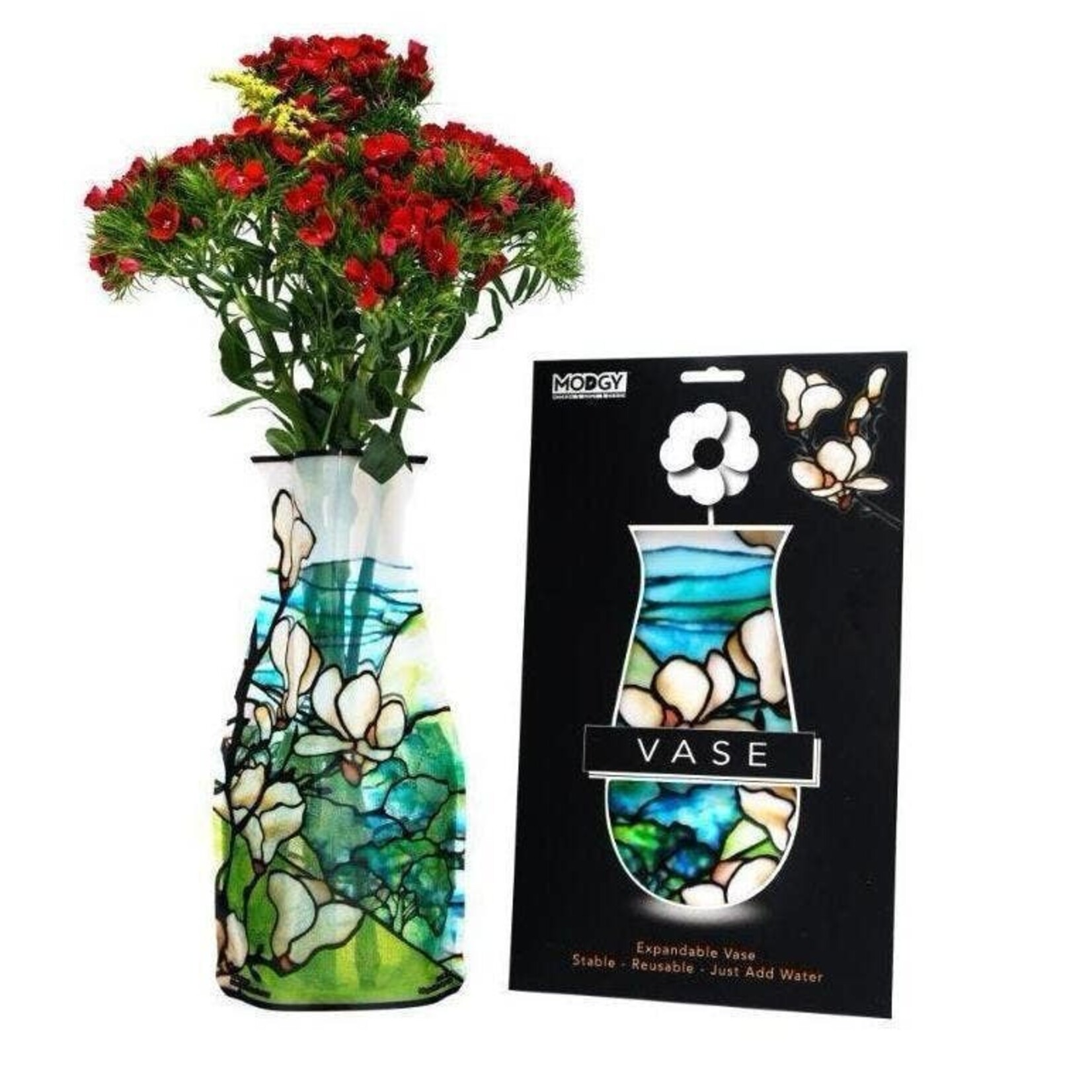 Modgy Louis C. Tiffany Magnolia Landscape Modgy Vase