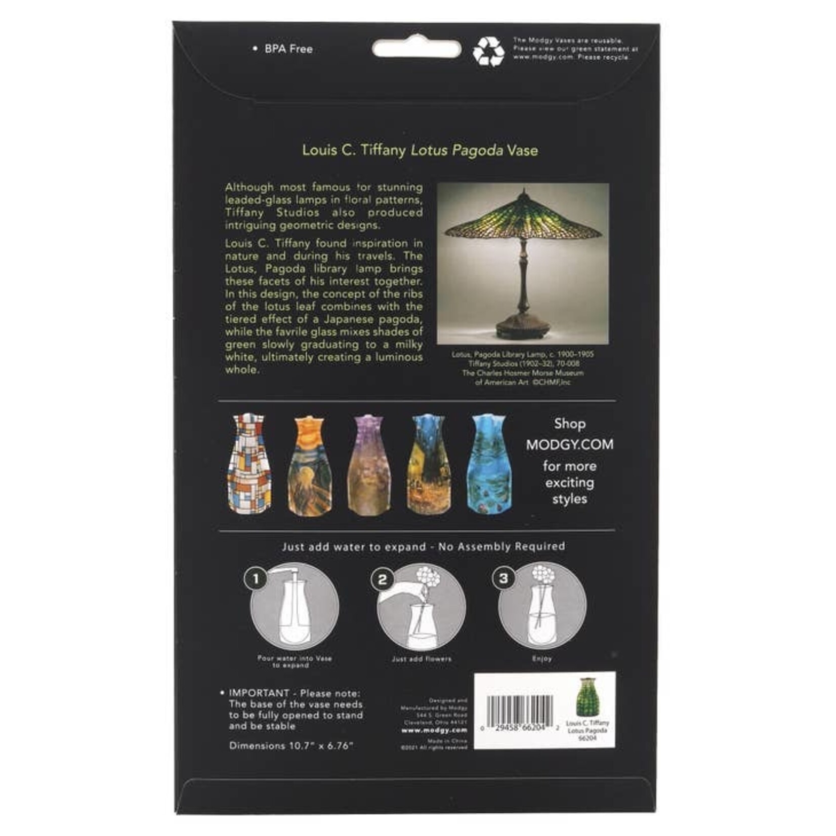 Modgy Louis C. Tiffany Lotus Pagoda Modgy Vase
