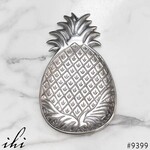 India Handicrafts Aluminum Etched Pineapple Tray-Small