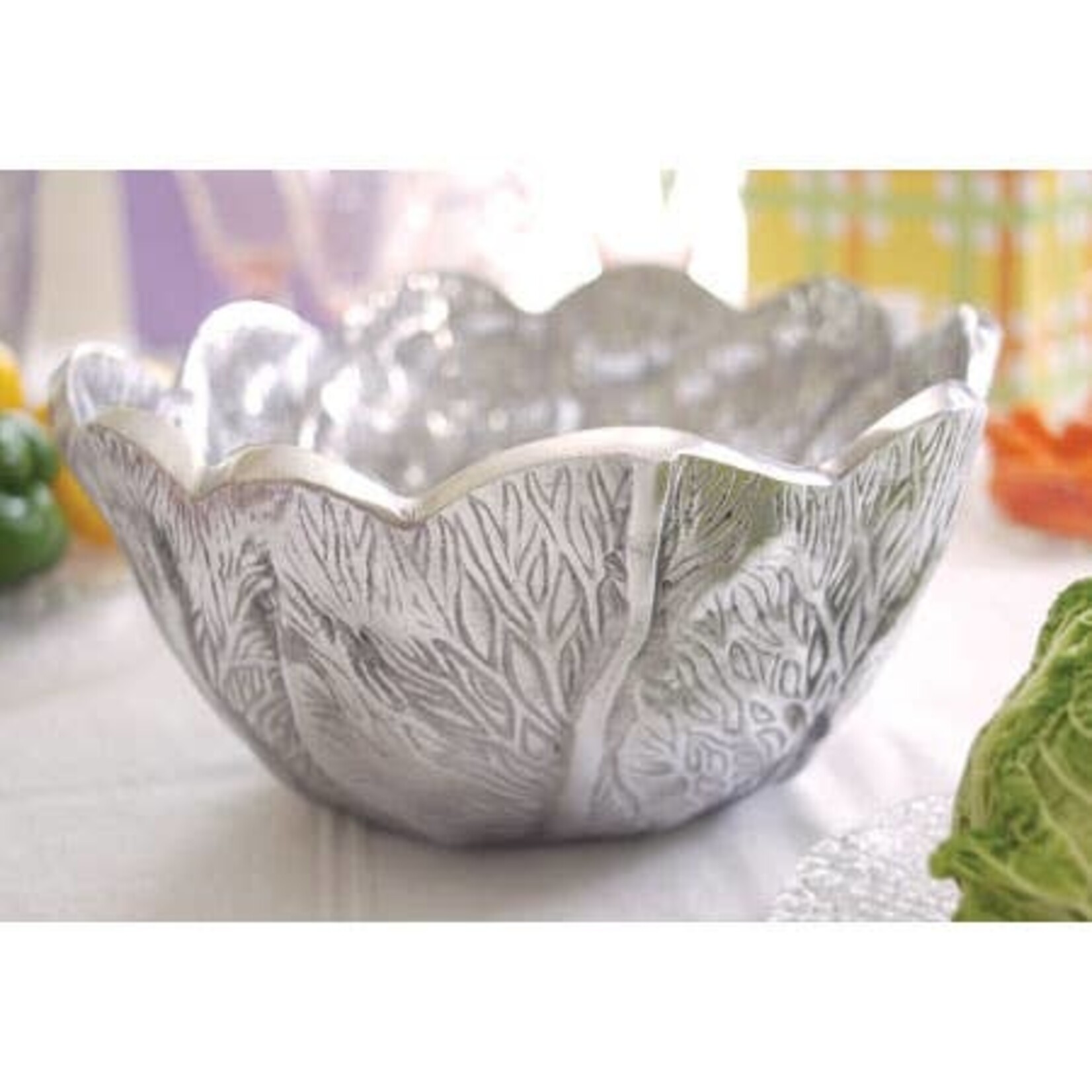 India Handicrafts India Handicraft- Lettuce Leaf Bowl