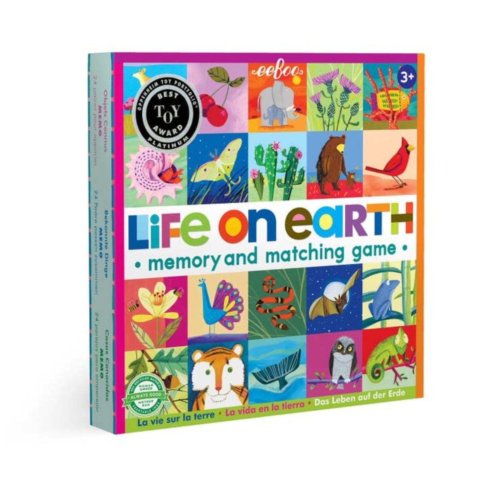 Eeboo Eeboo Life on Earth Matching Game