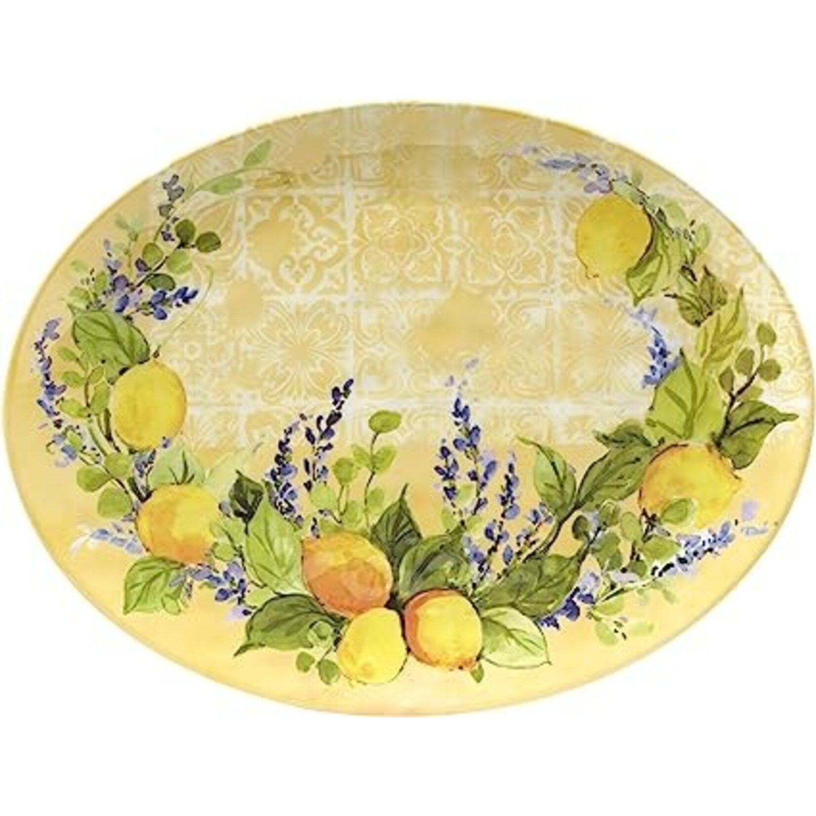 Certified International Certified International- Lemon Oval Platter