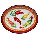 Certified International Red Hot Large Oval Platter