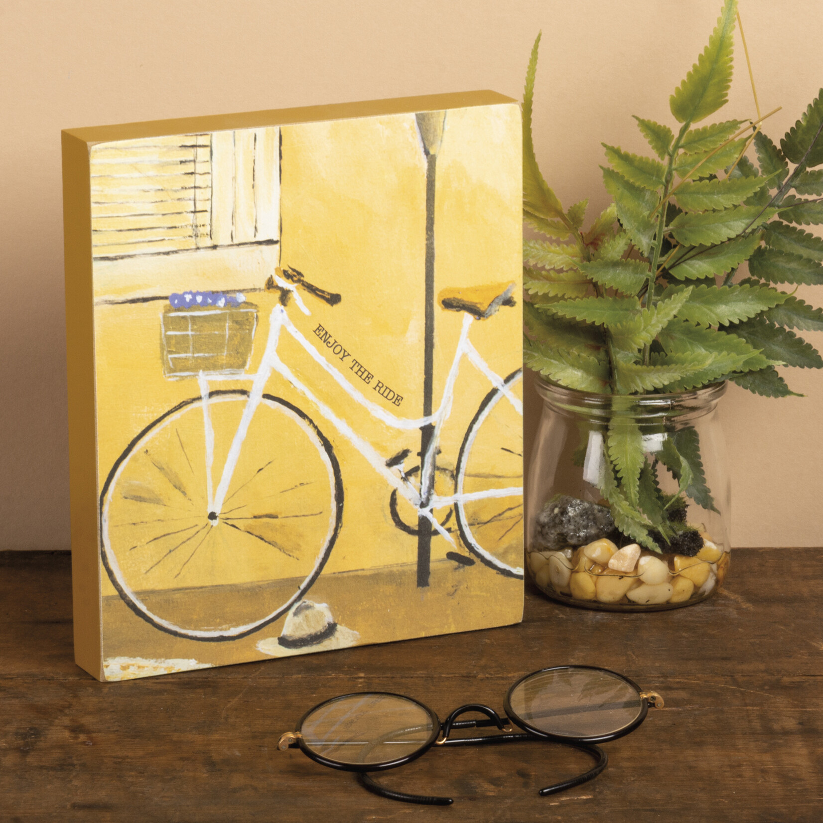 Primitives by Kathy Primitives by Kathy-Enjoy the Ride Block Sign