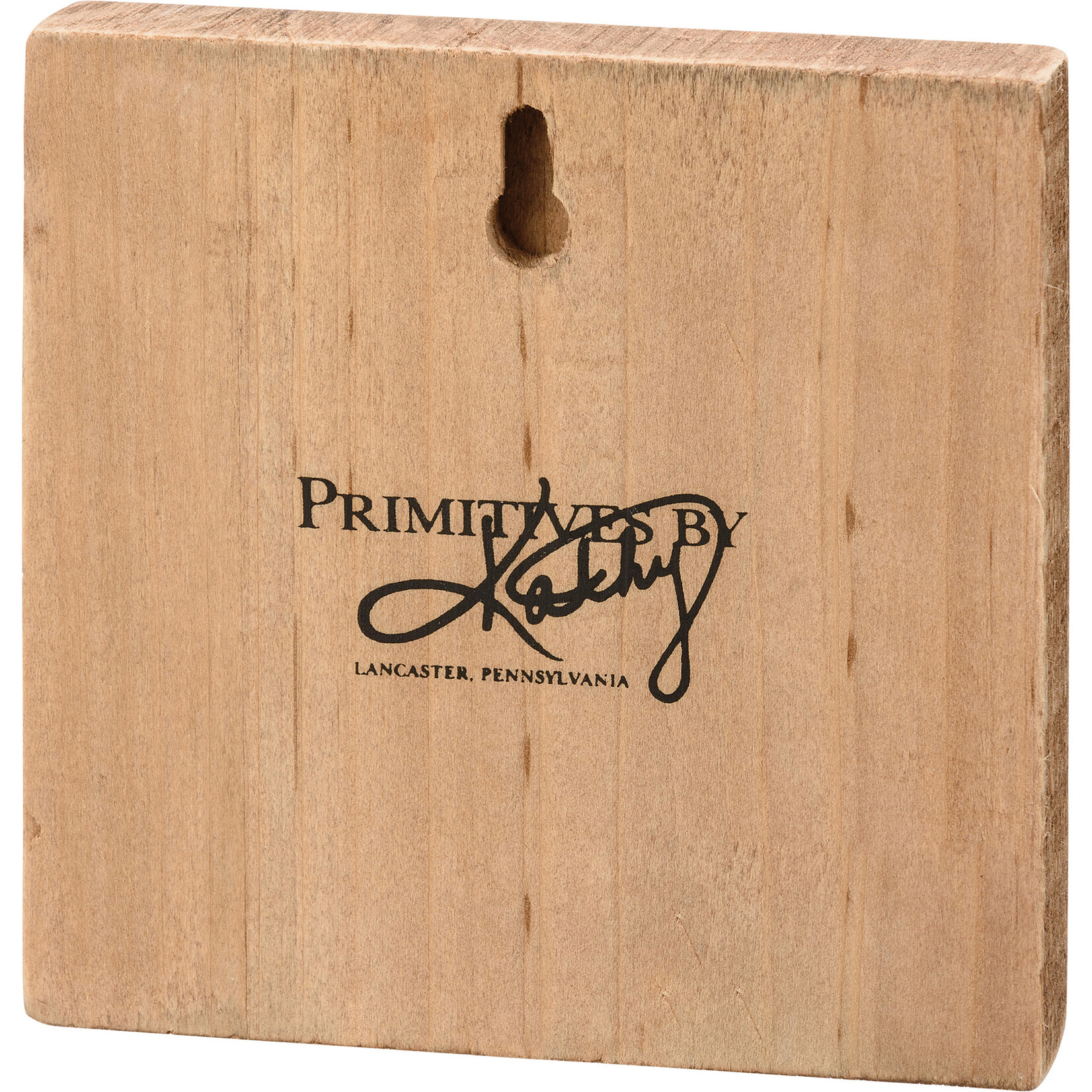 Primitives by Kathy Primitives by Kathy White Bunny Block Sign