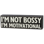 Primitives by Kathy I'm Not Bossy Box Sign